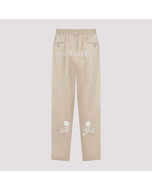 Mastermind Japan Natural Skull Embroidered Pants for men