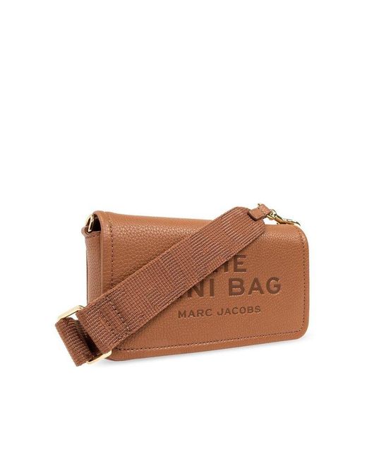 Marc Jacobs Brown The Leather Mini Crossbody Bag