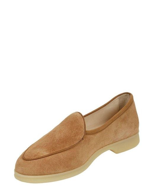 Baudoin & Lange Brown Loafer Flats