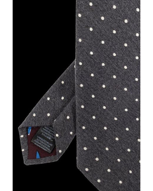 Paul Smith Black Polka Dot Tie for men