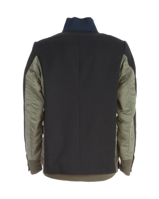 Sacai Black Ma-1 Suiting Jacket for men