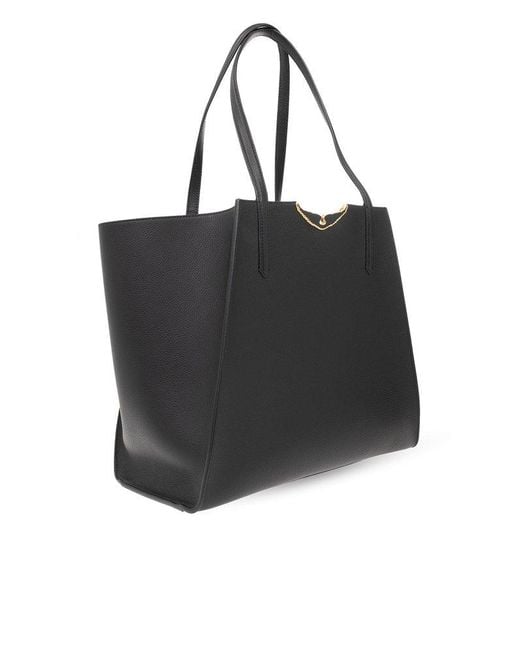 Zadig & Voltaire Black 'le Borderline' Reversible Shopper Bag
