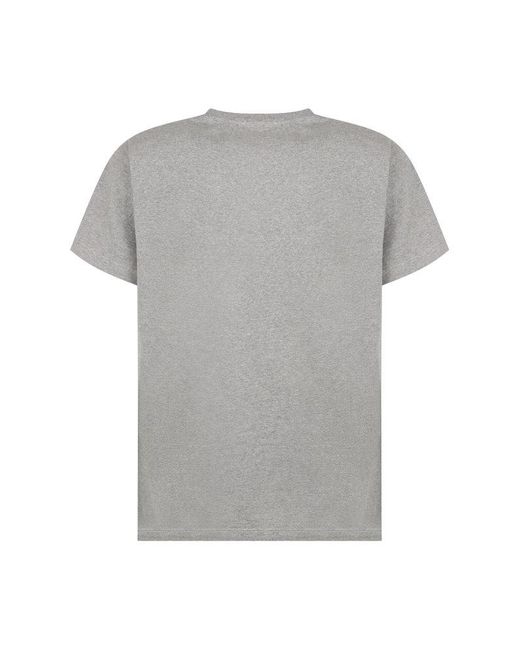 FRAME Gray Crewneck Short-sleeved T-shirt for men
