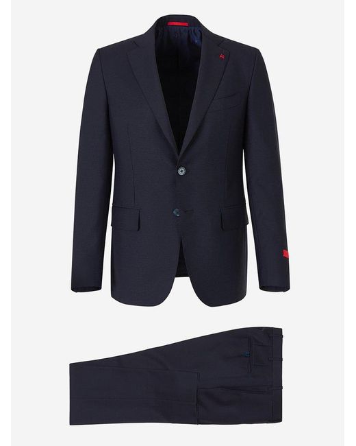 Isaia Blue Tailored Two-piece Suit for men