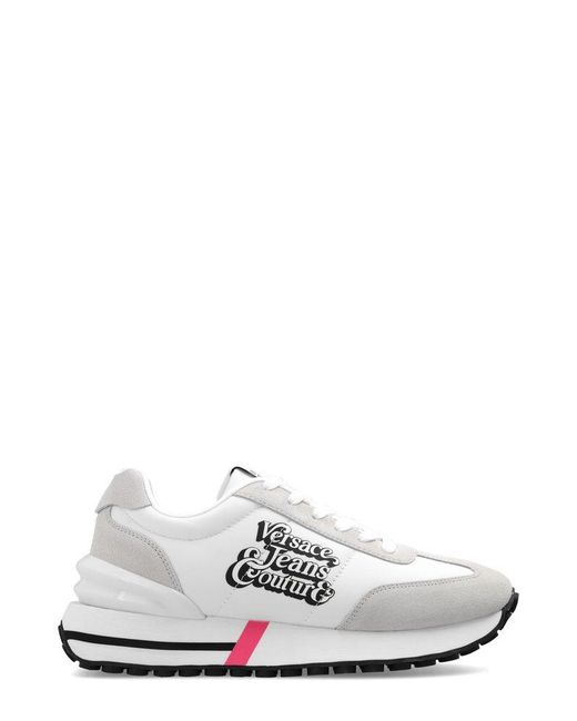 Versace Jeans White Sneakers With Logo
