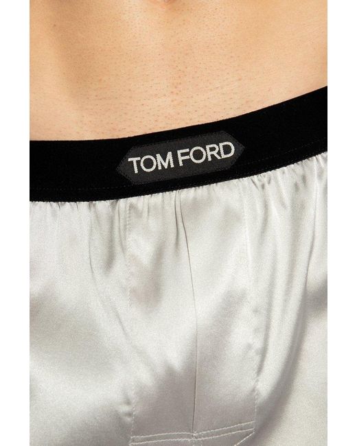 Tom Ford Black Silk Boxers, for men