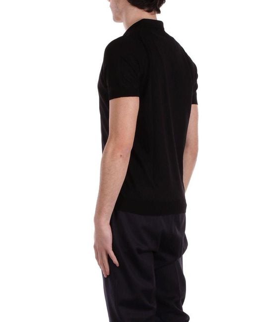 Tagliatore Black T-Shirts And Polos for men