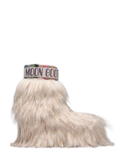 Moon Boot Natural Icon Yeti Round Toe Boots