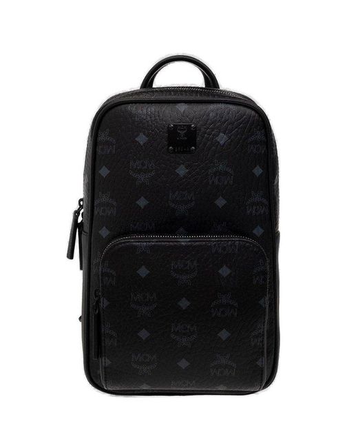 MCM Black One-shoulder Backpack