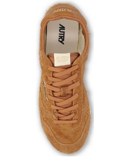 Autry Brown Windspin Low Sneakers for men