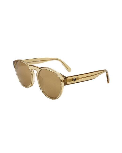 Moncler Brown Round Frame Sunglasses