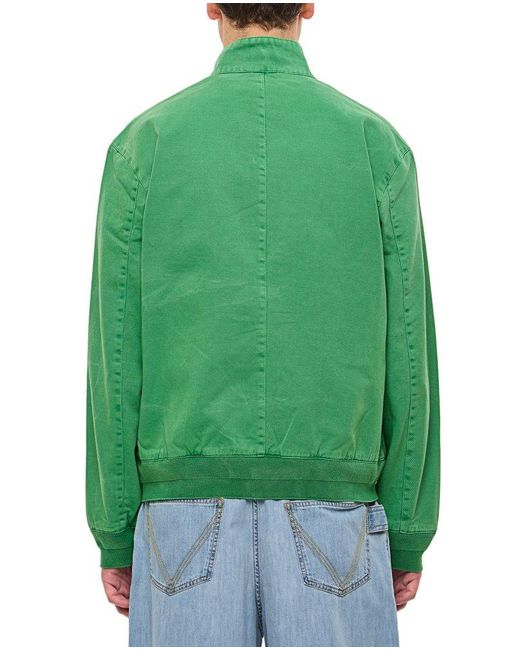 Polo Ralph Lauren Green Polo Pony Embroidered Bomber Jacket for men