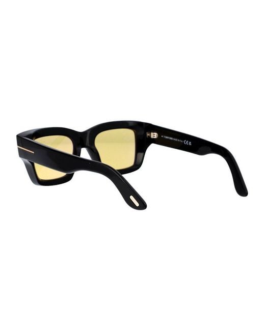 Tom Ford Black Ilias Square Frame Sunglasses for men