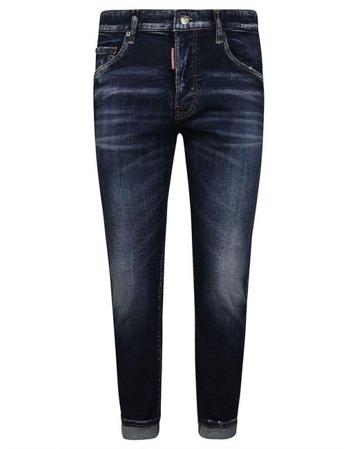DSquared² Blue 5 Pocket Stretch Jeans for men