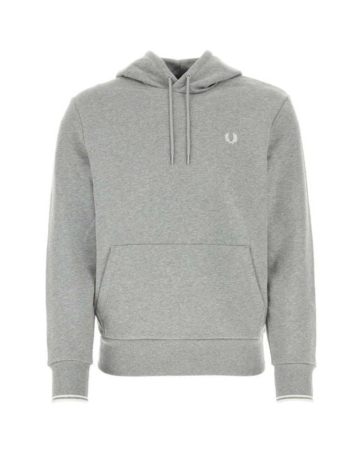 Fred Perry Gray Felpa for men