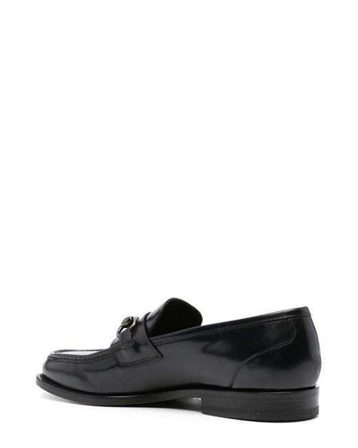 Tagliatore Black Cabe Hardware-detailed Penny Loafers for men