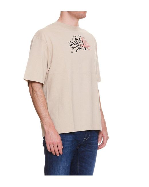 Off-White c/o Virgil Abloh Cream Colored Arrows T-shirt in Natural for Men