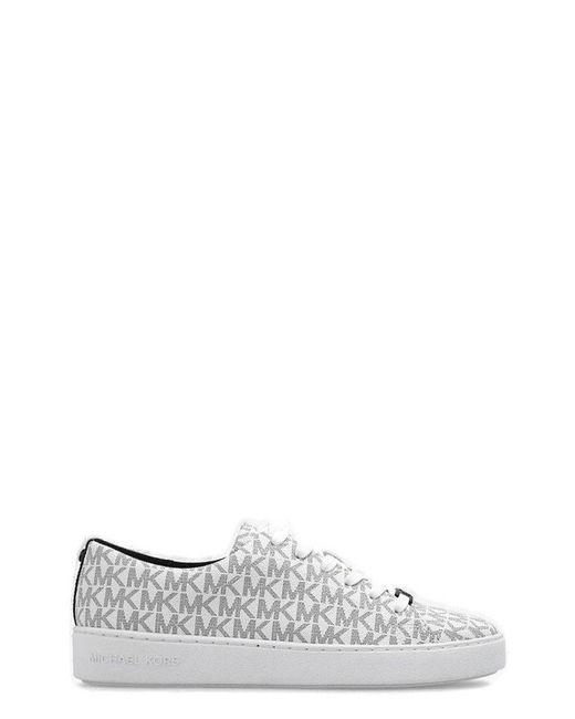 MICHAEL Michael Kors White Keaton Lace-up Sneakers