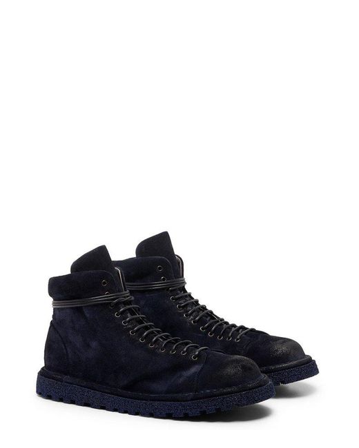 Marsèll Blue Pallottola Lace-up Ankle Boots for men