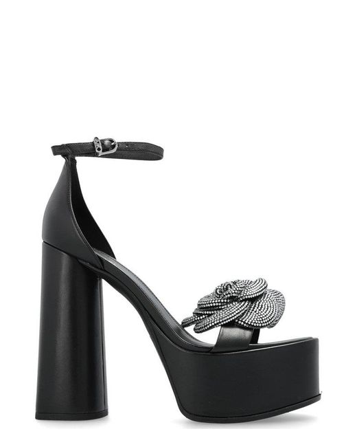 MICHAEL Michael Kors Embellished Platform Sandals in Black | Lyst UK