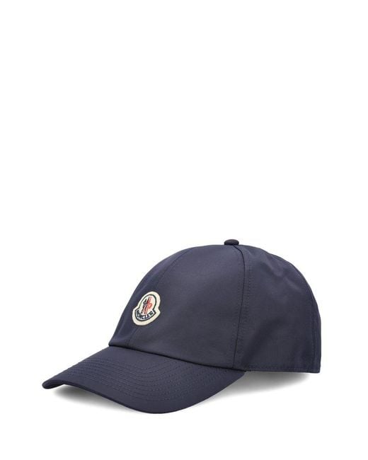 Moncler Blue Logo Patch Baseball Cap