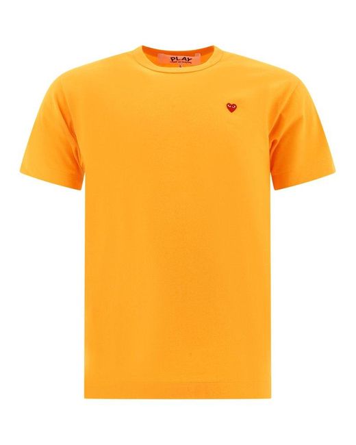 COMME DES GARÇONS PLAY Yellow "Small Heart" T-Shirt for men