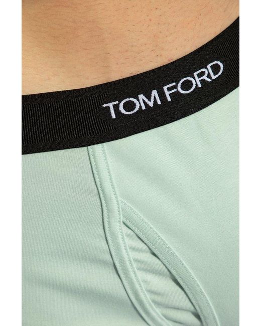 Tom Ford Green Logo Waistband Boxers for men