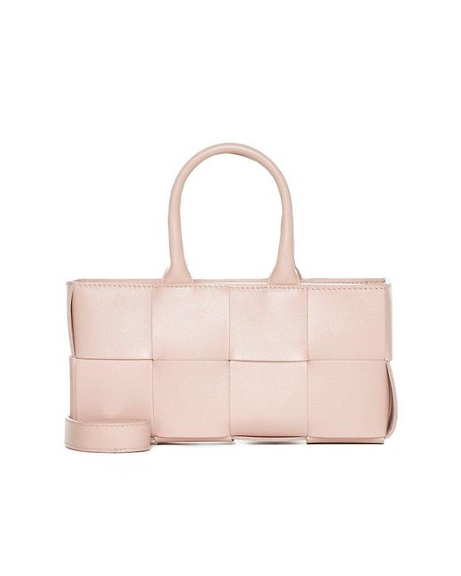 Bottega Veneta Pink Mini East-west Arco Tote Bag