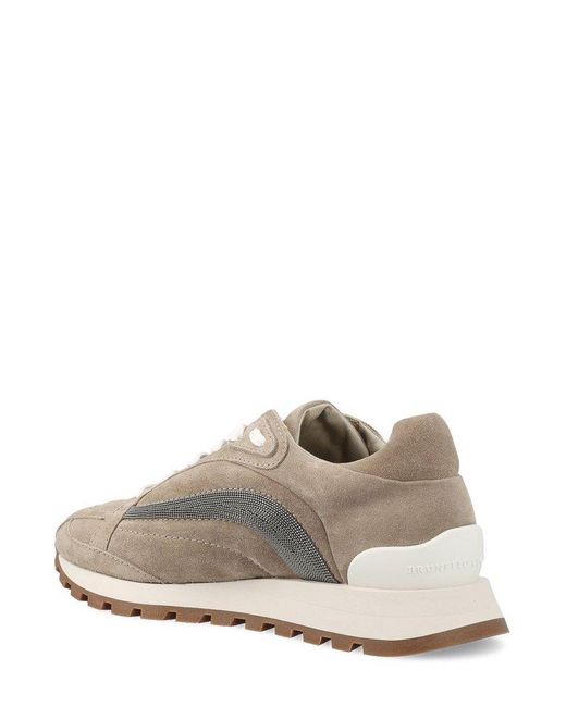 Brunello Cucinelli Multicolor Monili-Chain Detailed Sneakers