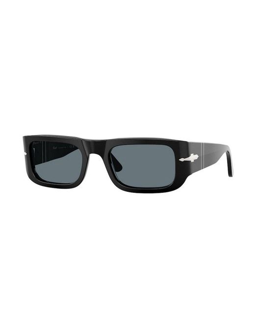 Persol Black Rectangular Frame Sunglasses