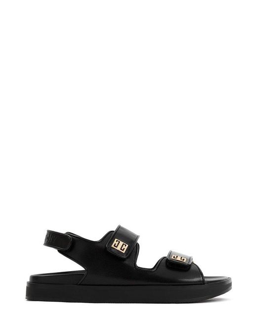 Givenchy Black 4g Strap Sandals