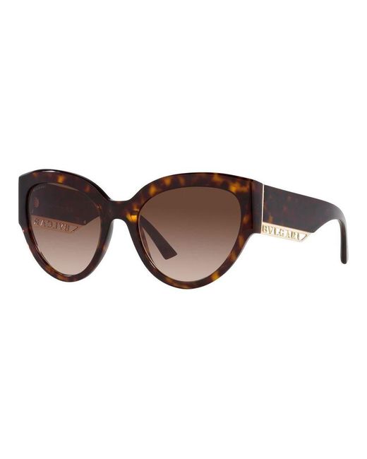 BVLGARI Brown Cat-eye Sunglasses