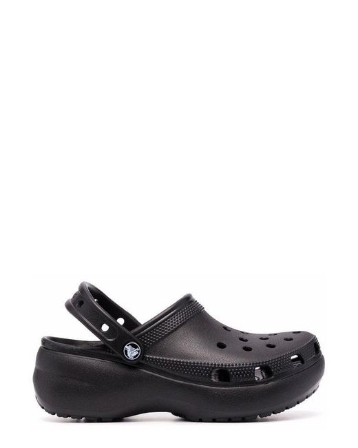 CROCSTM Black Classic Platform Clogs