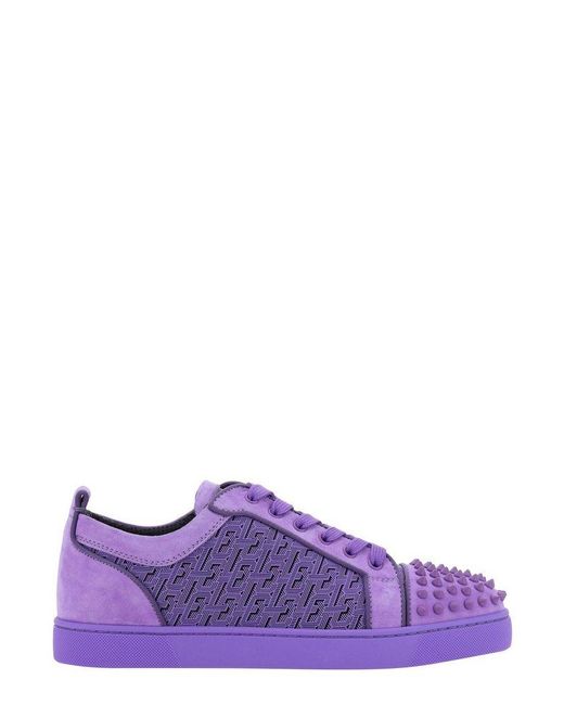 Christian Louboutin Purple Louis Junior Sneakers for men