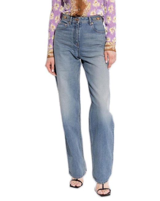 Versace Blue Jeans With Vintage Effect