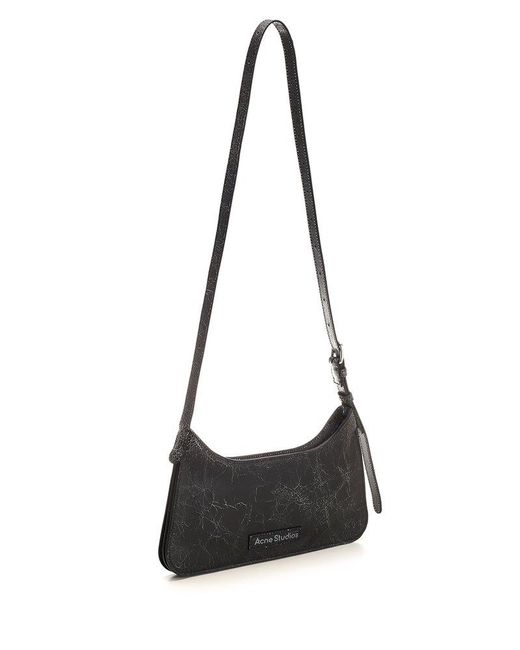 Acne Black 'platt Mini' Shoulder Bag,