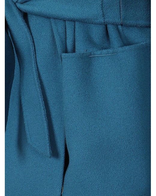 Weekend by Maxmara Blue Oversized Belted Jacket