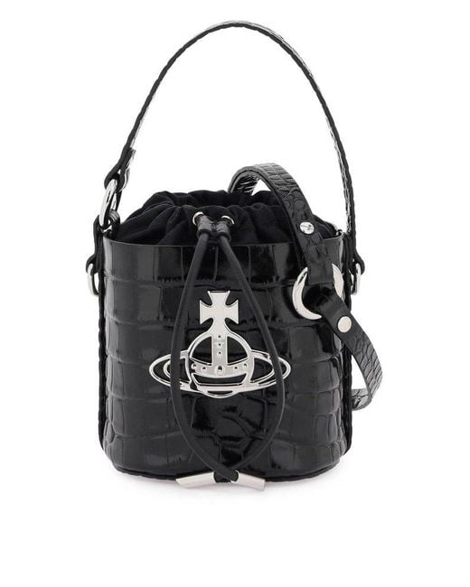 Vivienne Westwood Black Daisy Bucket Bag