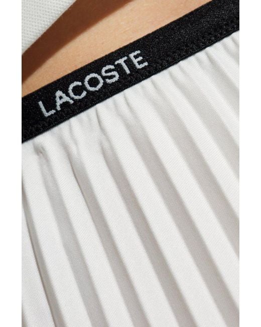 Lacoste White Pleated Skirt