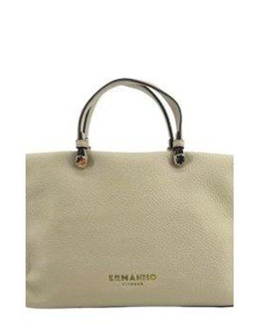 Ermanno Scervino Metallic Petra Logo Plaque Small Tote Bag