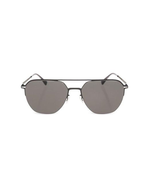 Mykita Gray Amos Square Frame Sunglasses