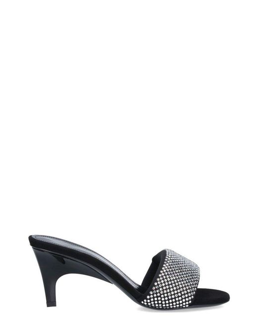 The Attico White Rem Embellished Mules