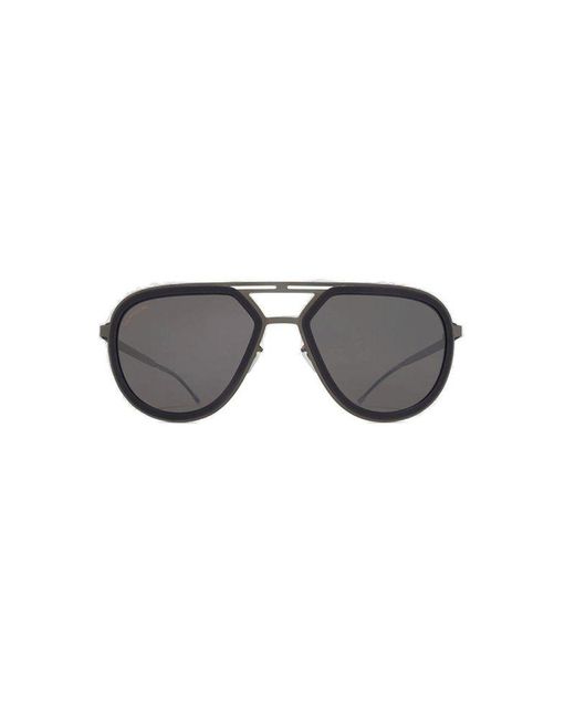 Mykita Gray Aviator Frame Sunglasses