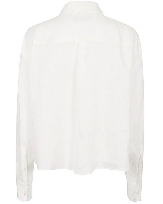Weekend by Maxmara White Buttoned Long-sleeved Shirt