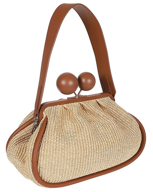 Weekend by Maxmara Natural Efebo Large Pasticcino Clutch