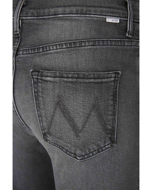 Mother Gray Flare Weekender Jeans