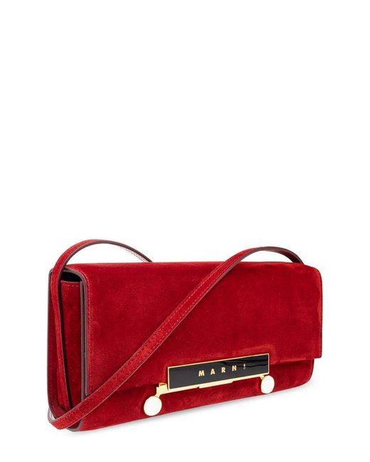 Marni Red Vhs E/W Clutch Bag