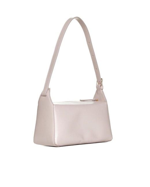 A.P.C. White Virginie Baguette Leather Bag