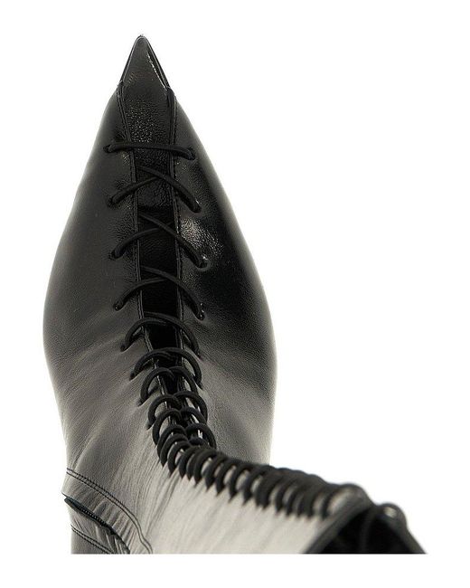 The Attico Black Morgan Boots, Ankle Boots