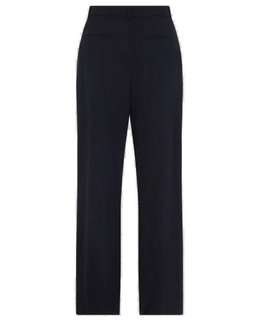 Max Mara Blue Pleated Trousers